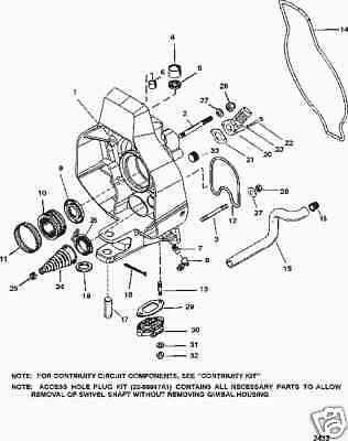 Mercruiser Alpha Bravo Exhaust Y Pipe To Gimbal Seal Gasket O Ring 