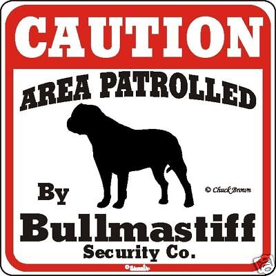 Bullmastiff Caution Dog Sign - Many Pet ...