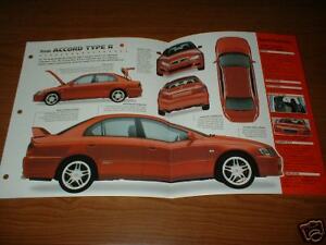 Honda accord type r brochure #5