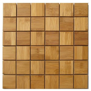 bamboo wood backsplash