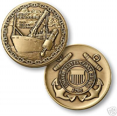 COAST GUARD USCG BUOY TENDER BIG BRONZE CHALLENGE COIN  