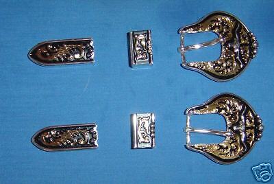 ea Silver Gold Longhorn Bridle Spur Buckle Buckles  