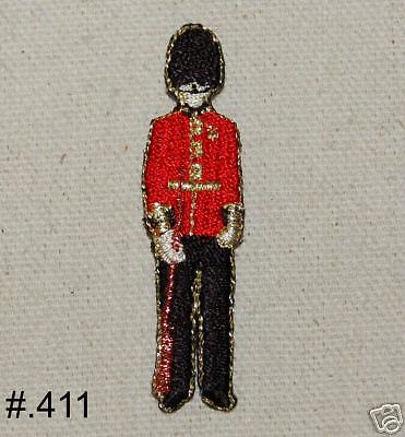 1PC~BRITAINS TOY SOLDIER ENGLAND~IRON ON APPLIQUE  