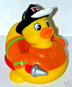 FIREFIGHTER RUBBER DUCKY ORIGINAL FIREMAN DUCKIE | eBay