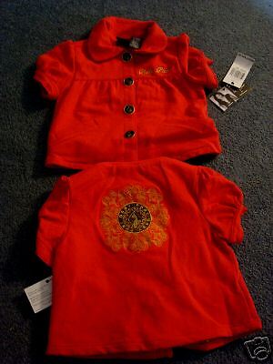 Baby Phat Toddler Girls Jacket NEW Logo 3T Red Coat  