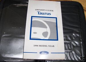 1998 Ford tarus owners manual #7