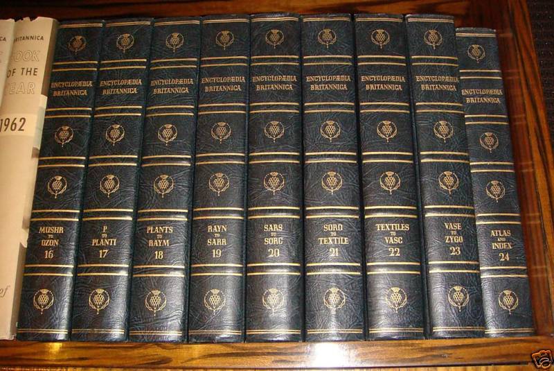24 Volumes of Encyclopedia Britannica Books 1947 Mint  