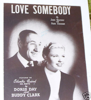 Love Somebody   Doris Day/Buddy Clark sheet Music SEE  