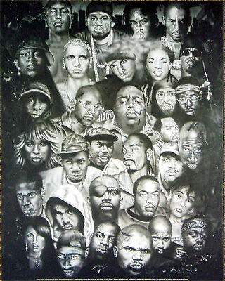 TUPAC SHAKUR Notorious B.I.G. Hip Hop Rap 2PAC Poster  