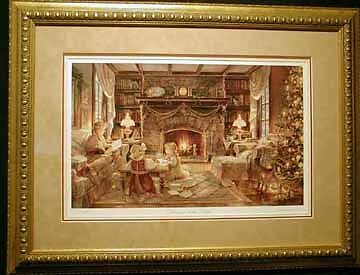 Christmas At The Cottage Trisha Romance L/E S/O Framed  