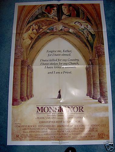 MONSIGNOR(1982)CHRISTOPHER REEVE 1SHEET MINT, UNUSED  