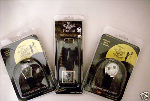 RARE LTD ED NIGHTMARE BEFORE CHRISTMAS JACK WATCH SET  