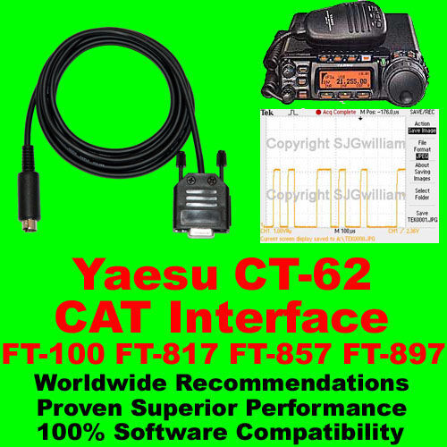 Yaesu CAT Interface FT 100, FT 817, FT 857, FT 897  