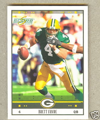 2005 SCORE BRETT FAVRE #101 * Green Bay Packers  