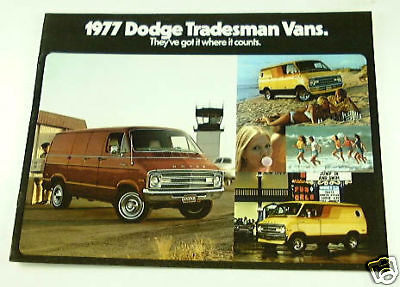 1977 77 Dodge Tradesman Van Brochure B100 B300 B200