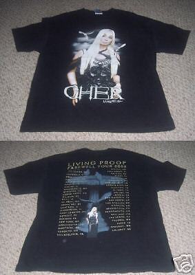 CHER Living Proof farewell tour 2002 Concert Shirt  