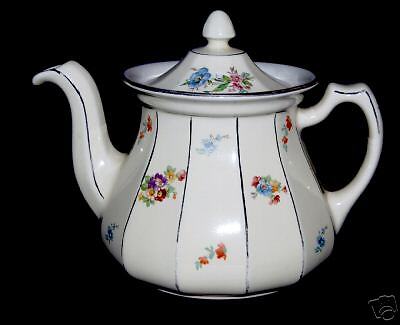 Pretty Hall China Floral Buchanan Tricolator Coffee Pot  