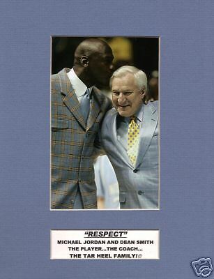 UNC TAR HEELS MICHAEL JORDAN KISSING DEAN SMITH PHOTO  