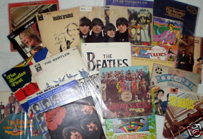 Collection Album Beatles Rare Vinyl Original Records  