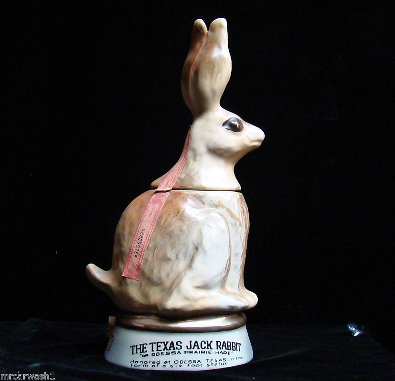 1971 BEAM TEXAS JACK RABBIT DECANTER REGAL CHINA  