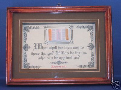 Bible Verse/Scripture Plaque   3D Gold Trimmed Bible   Shadow Box