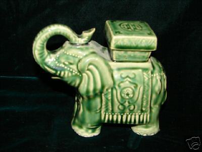 BEAUTIFUL VINTAGE PORCELAIN ORIENTAL ELEPHANT FIGURINE