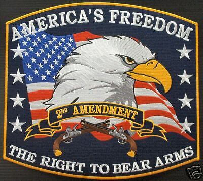 RIGHT TO BEAR ARMS 2ND AMENDMENT FREEDOM 5 INCH PATCH  