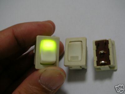 2pc Solteam illuminated Indicator Led AC Rocker Switch  