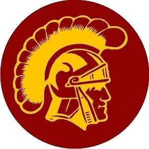 USC trojan football logo sticker decal. 3 diameter  
