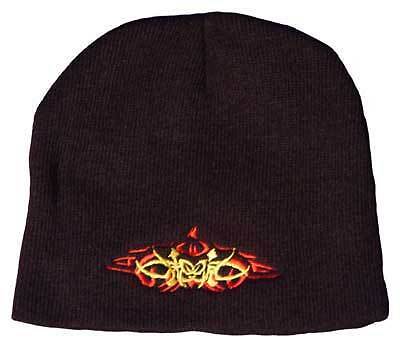 Embroidered Tribal Pinstripe Beanie Knit Cap Skully Hat  