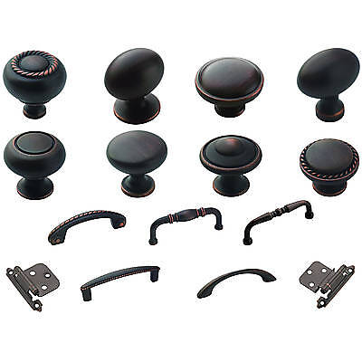 Oil Rubbed Bronze Cabinet Hardware Knobs Pulls & Hinges  