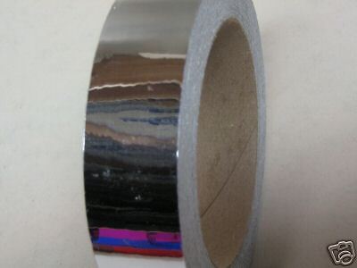 Silver Chrome Vinyl Tape 2 wide x 25 feet.  