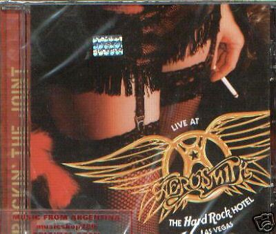 AEROSMITH, LIVE AT THE HARD ROCK HOTEL LAS VEGAS. FACTORY SEALED CD 