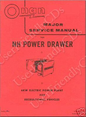 Onan RV GENERATOR NH Parts SERVICE  30  MANUALS Manual  