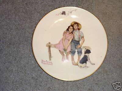 Norman Rockwell Gorham Fine China Plate Ex Condition  