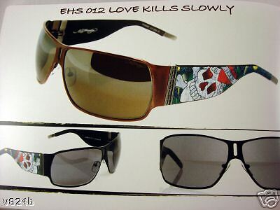 ED HARDY 012 KILLS SLOWLY Sunglass EHS012 COCOA  