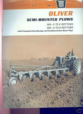 Oliver 565/566 plow 1965 sales lit  