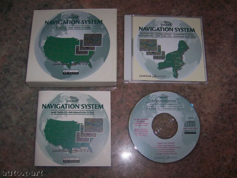 2000 2002 Jaguar S Type Navigation CD Map 7,New England  