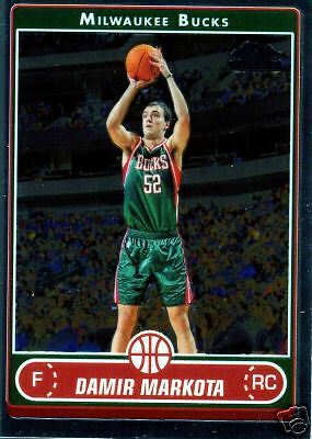 2006 07 Topps Chrome   Damir Markota, Bucks   R/C 186  