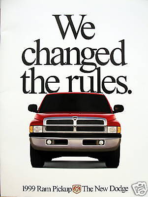 1999 Dodge Ram pickup truck new vehicle brochure