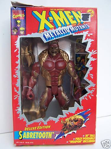 Sabretooth 10 X Men Metallic Mutants Toy Biz figure  