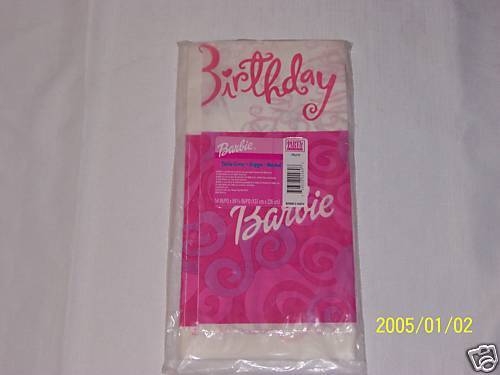 New Barbie 1 Table Cover Party Supplies