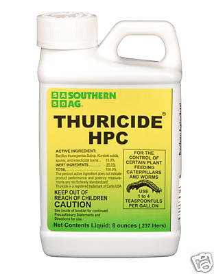 Thuricide Bacillus thuringiensis15% CaterpillarWorms - GALLON
