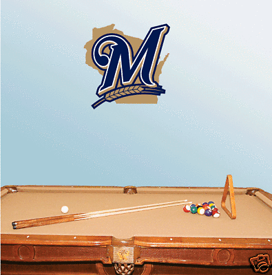 Milwaukee Brewers MLB Wall Decor Sticker 22X22  