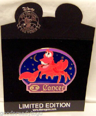 Disney Sebastian Cancer Crab Jumbo Horoscope Le 300 Pin  