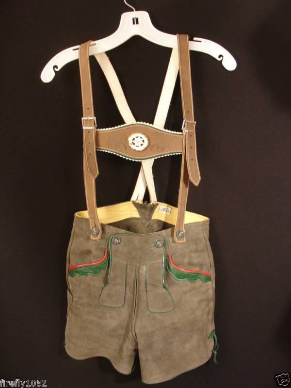 AUTHENTIC VINTAGE 1970S CHILDRENS LEDERHOSEN  