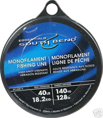 Fishing line monofilament 40lb 140yd spool south bend  