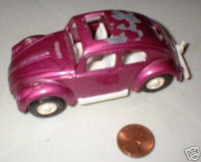 Tootsietoy 1970 Volkswagen Purple Made in USA  