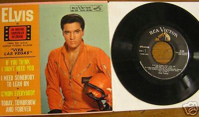 RARE ELVIS PRESLEY EPA 4382 (EP) , VIVA LAS VEGA, NM  