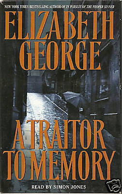 A TRAITOR TO MEMORY/ELIZABETH GEORGE/CASSETTE AUDIO BOOK/EXCLNT.